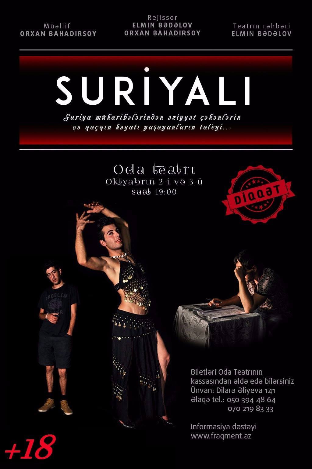 "Oda" teatrında premyera - "Suriyalı"