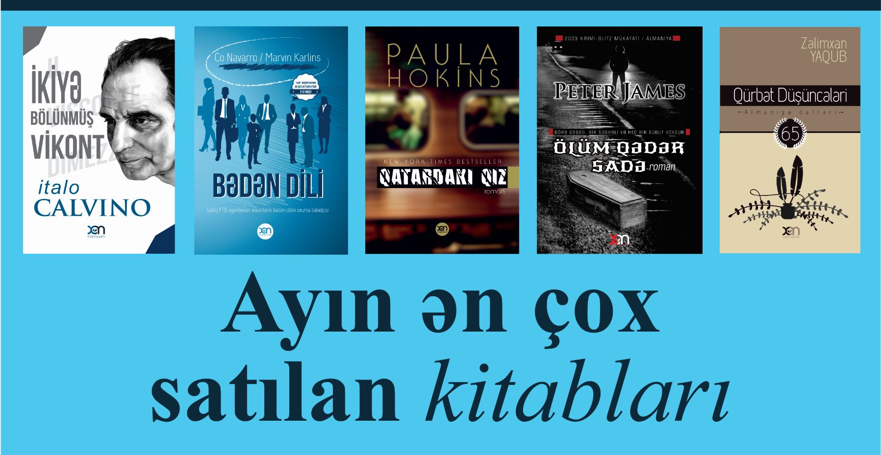 Yanvarda ən çox satılan kitabların siyahısı açıqlandı