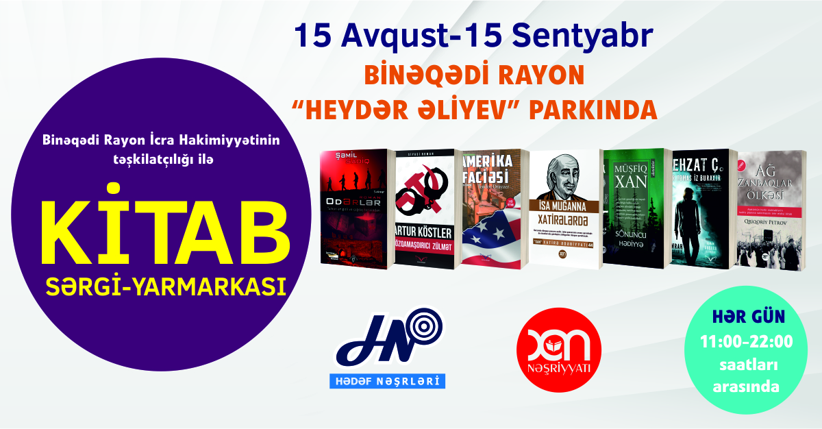Hədəf Nəşrləri bir aylıq kitab sərgisinə başlayır
